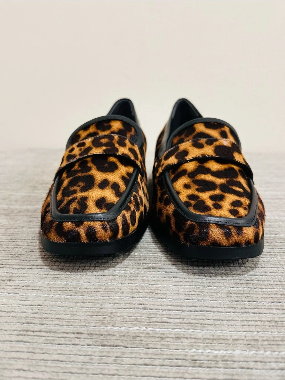 Vionic Sellah Women’s Loafers Leopard Print Calf Hair Orthotic Slip-On Size 11W
